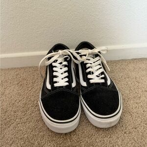 Vans Black and White Old Skool Sneakers